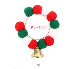1 pièce Collier de Noël pour Animaux de Compagnie avec Cloche, Matériau en Peluche Pompon, Accessoire Mignon de Vacances pour Chiens et Chats, Décoration de Noël, Costume d'Animal de Compagnie, Accessoire Photo de Petit Animal de Compagnie, Meilleurs Cadeaux