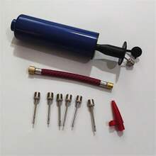 Flexible Hose Ball Pump Hand Pump Inflator Portable Basketball Pump Football Inflating With Pump Volleyball Hose Push Air - Blue - View 12