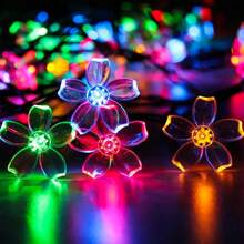 1 件 LED 樱花灯串，LED 樱花树壁挂 DIY 装饰，圣诞节复活节装饰灯，适用于花园卧室教室，圣诞装饰灯，新奇灯适用于家庭卧室花园婚礼派对最佳礼物 - 彩色 - 查看 3