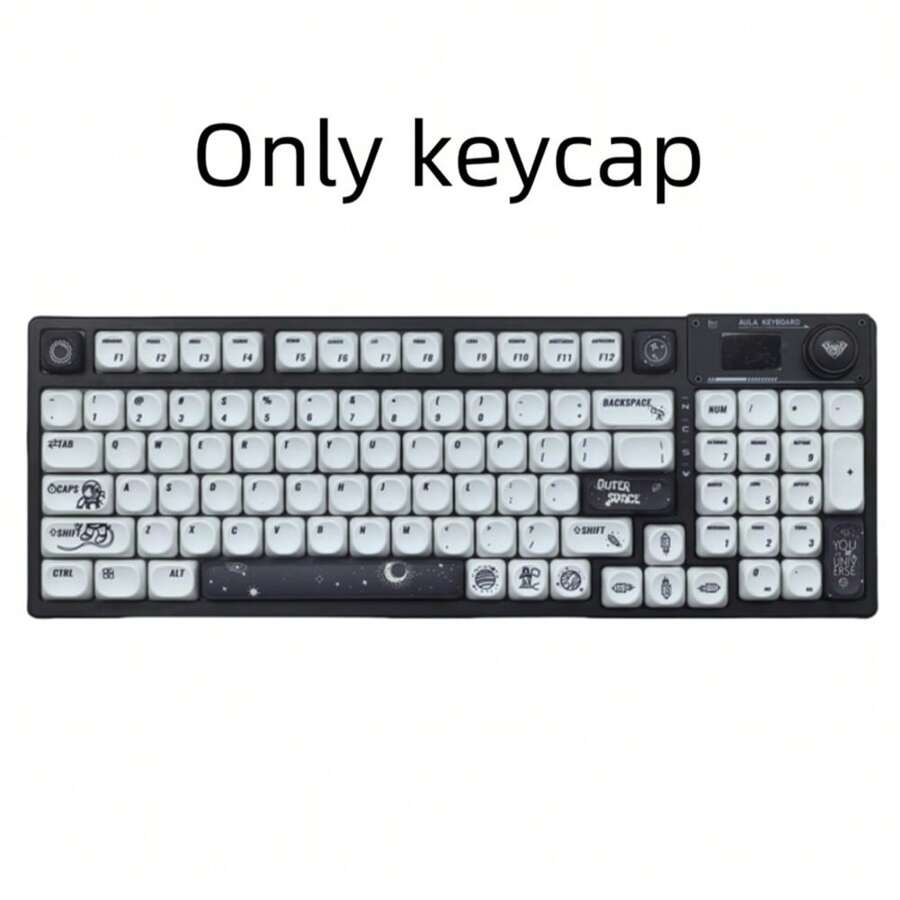 faceyouface Astronaut, Panda, Cow, Happy Dog Moa Height PBT Keycaps Dye Sublimation Customized Mechanical Keyboard Spherical Keycap Full Set - Multicolor - View 1