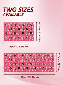 1pc Customized Face Pattern Gift Wrapping Paper, Personalized Face Design Gift Wrap, Pink Gift Packaging Paper, Inspired By Mars And Rose's New Song "Apateu", APT Wrapping Paper For Friends, Suitable For Christmas, Parties, Celebrations, An Ideal Gift For Him, Also Applicable For Tea Room, Home, Garden, Office, Anniversary, Valentine's Day, Mother's Day, Birthday, Father's Day, Graduation, Wedding, Housewarming - Customized Two Faces + White Lightning - View 4