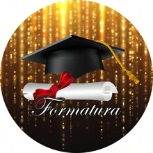 Round Party Panel Easy To Wear 1.50m Graduation Decoration - FOR017 - 查看 1