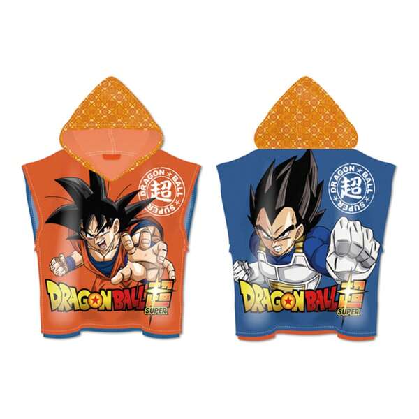 Dragon Ball Poncho en microfibre Dragon Ball Style unique et confortable | Poncho en microfibre Dragon Ball doux et léger pour un port confortable, idéal à superposer par temps frais ou comme accessoire de mode
