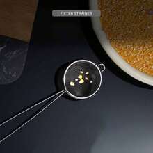 Stainless Steel Mini Baking Flour Sifter, Hand-Held Powdered Sugar Sifter, Cocoa Powder Shaker - Silver - View 7