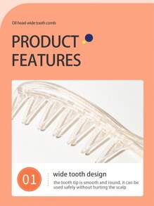 1 Lược chải tóc răng thưa, tay cầm rỗng ba chiều, lược chải tóc lớn, khô và ướt, dụng cụ làm tóc hai công dụng, lược chải tóc răng thưa, lược chải tóc xoăn, lược chải tóc ngựa, lược chải tóc ướt, lược chống tĩnh điện, lược chải tóc khô, lược chải tóc lớn - Nhiều màu - Xem 6