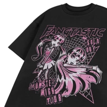 Monster High Womens/Ladies Fangtastic Draculaura Short-Sleeved T-Shirt (Black)