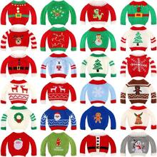 20 Kiểu Quần áo & Phụ kiện Búp bê Giáng sinh Có thể Lựa chọn, Áo len Búp bê Đan có Ông già Noel, Cây thông Noel, Tuần lộc, Hình in Người tuyết, Trang phục Búp bê Ngày lễ Trang trí - Nhiều màu - Xem 1