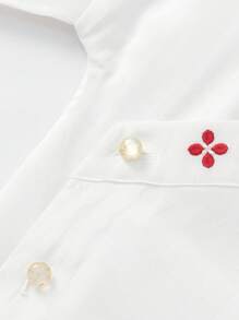 女童长袖连衣裙套装 2024 秋季时尚两件套服装 - 白藍色 - 查看 6