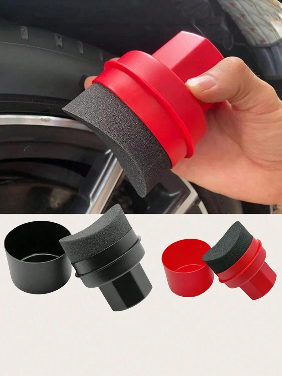 1 miếng bọt biển bôi sáp lốp xe cao cấp, miếng bọt biển vệ sinh lốp xe đa năng, mềm mại, bền và nhẹ nhàng để dễ dàng đánh bóng, lý tưởng cho những người đam mê xe hơi và thợ làm sạch xe - Nhiều màu - Xem 1