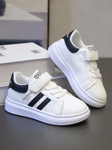1 paar kinderen van 7-14 jaar oud casual sportschoenen PU met antislip, slijtvaste ronde neus en lage buitensportschoenen