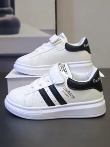 1 paar kinderen van 7-14 jaar oud casual sportschoenen PU met antislip, slijtvaste ronde neus en lage buitensportschoenen