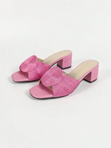 New Summer Bestselling Rope High/Low Chunky Heel Black, Silver, Orange, Golden Women Sandals