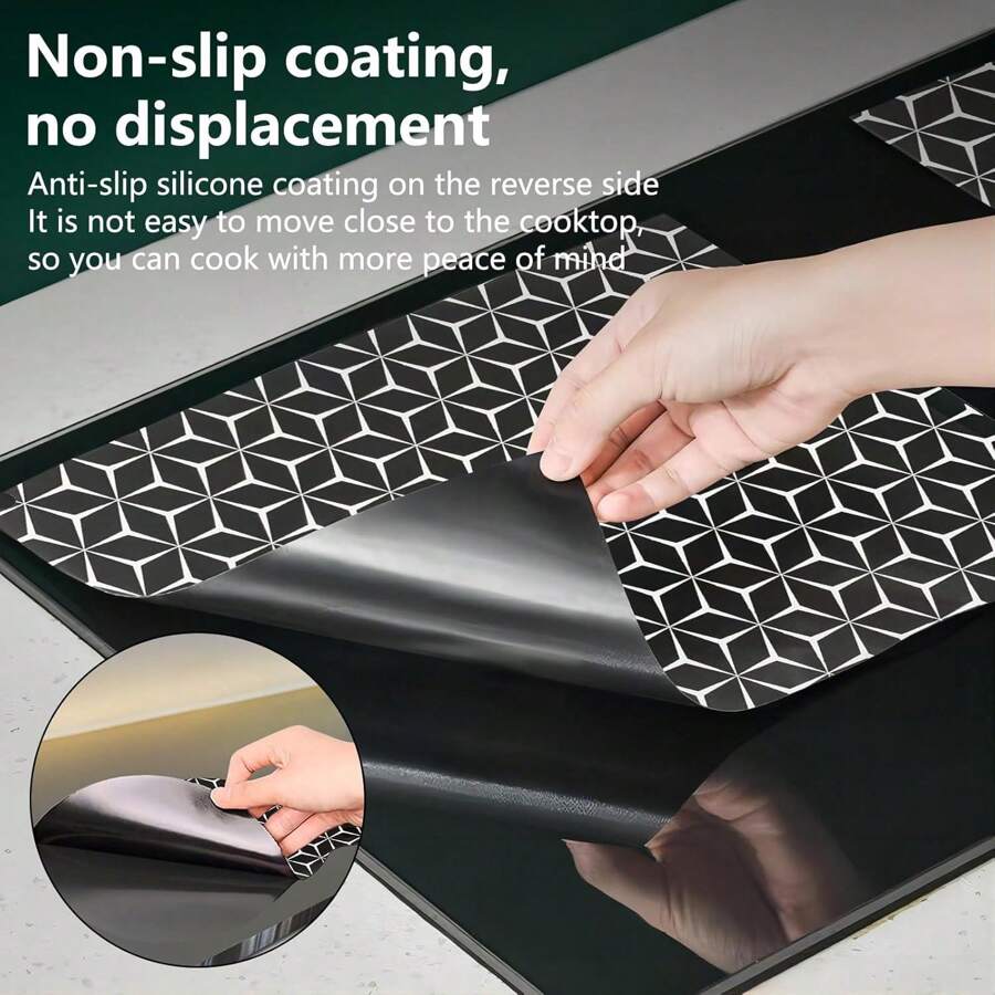 2pcs Nonstick Silicone Induction Cooker Mat, High Temperature