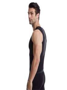 Men's Compression Sauna Sweat Workout Tank Top, Men's Shaper Vest Gym Accessories For Belly Slimming Girdles, Lumbar Girdles For Belly Slimming Corset - Silver - View 5