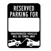 1 pieza Señal de no estacionamiento personalizada, Señales de estacionamiento reservado personalizadas para negocios, 12x8 pulgadas, de aluminio metálico resistente a la oxidación, para uso en exteriores - Multicolor - Ver 13