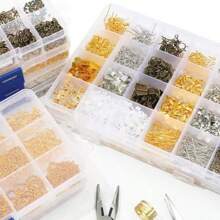 项圈DIY珠寶製作工具套裝，包含布制鏈條、夾子、頸鏈、延長鏈和其它材料 - 項鍊套件 - 查看 9
