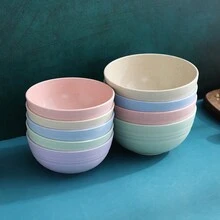 4/5 bát nhựa không vỡ - Bát đựng súp và salad dùng được trong lò vi sóng và máy rửa chén, nhiều màu, sản phẩm nhà bếp - Nhiều màu - Xem 9