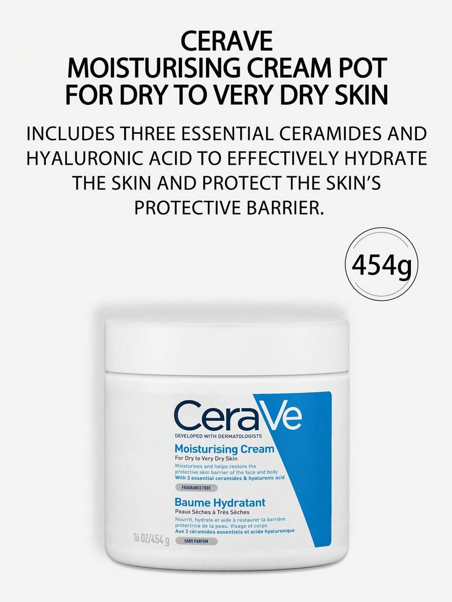 CeraVe CeraVe Krem nawilżający w słoiczku z ceramidami do skóry suchej ...