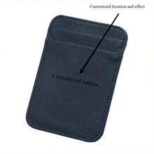 Customized Name/Logo Vertical Ultra Thin Wallet - Multi-Card Business Wallet, Suitable For Driving License, ID And Credit Cards - Perfect Gift For Both Men And Women Valentines,Purses And Bags Women,Tendencia Local