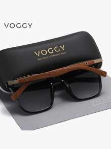 VOGGY VOGGY Fashion Minimalist Retro Lightweight Extra Large Metal TR Polarized Decorative Glasses, For Men And Women, Suitable For Sports, Driving, Outdoor, Cycling, Fishing, Holiday, Travel, Party, Decoration, Gift For Summer Beach Vacation,Outdoor,Travel