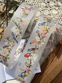 Băng keo trang trí PET lấp lánh cổ điển 50mm X 2M, chủ đề động vật, vật liệu dùng để làm sổ lưu niệm, ghi chép nhật ký, trang trí - Nhiều màu - Xem 14