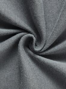 4 件套儿童杏色和铁灰色纯色睡衣、婴幼儿睡衣 - 杏色 - 查看 9