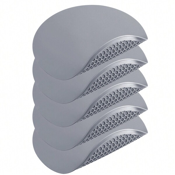 Tappetino per microonde in silicone - 11,7 x 11,7" - Set di 5 tappetini per asciugatura in silicone, protezione contro i versamenti, sottobicchieri in silicone antiscivolo, supporto per pentole calde, apri barattolo, lavabile in lavastoviglie