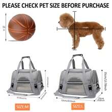 Von Fluglinien zugelassene Haustier-Tragetaschen, geeignet für kleine und mittelgroße Hunde und Katzen zum Mitnehmen nach draußen, Haustier-Tragetaschen mit Matte