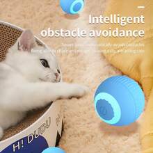 1 Pc Interactive Auto-Rolling Cat Toy - Durable Bite-Resistant Ball For Exciting Chasing Fun And Exercise - Perfect For Cats And Kittens - Multicolor - View 12