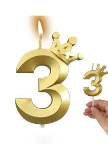 1 Nến sinh nhật hình vương miện vỏ sò vàng, Nến trang trí bánh kem cho tiệc từ 0-9 tuổi, Nến sinh nhật, Đồ trang trí sinh nhật, Chúc mừng sinh nhật, Nến bánh kem, Trang trí phòng - Vàng - Xem 13