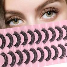 10 Cặp Lông Mi Giả Siêu Cong Và Mượt Mà Của Nga Dành Cho Sân Khấu, Tiệc Tùng, Đám Cưới Và Hẹn Hò - Làm Đẹp Vẻ Ngoài Của Bạn Với Lông Mi Nối - lông mi mềm mại - Xem 1