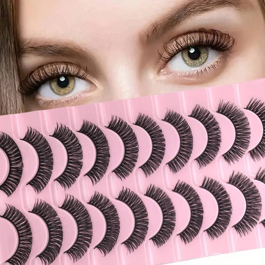 10 Cặp Lông Mi Giả Siêu Cong Và Mượt Mà Của Nga Dành Cho Sân Khấu, Tiệc Tùng, Đám Cưới Và Hẹn Hò - Làm Đẹp Vẻ Ngoài Của Bạn Với Lông Mi Nối - lông mi mềm mại - Xem 1