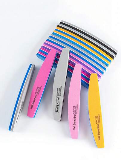NailSunshine 5pcs 100/180 Grit Color Block Nail Buffer Sanding Block Files Sponge Nail Polisher Professional Manicure Tools For Acrylic Nails Care For Optimum Natural Nail Care,Nail Supplies,Nail Tools,Nail Art Tools,Back To School,Nails,Nail Tools For Press On Nails