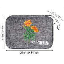 Customized Exclusive Cable Organizer Bag, Compact Multi-Pocket Cable Organizer Bag - Stores And Protects Chargers, Cables And Accessories - Perfect For Travel, Work And Everyday Use