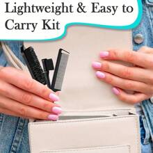 5 件套美发套装，含尼龙刷、鼠尾梳和喷雾瓶 - 非常适合梳理卷发和干湿发质 - 彩色 - 查看 6