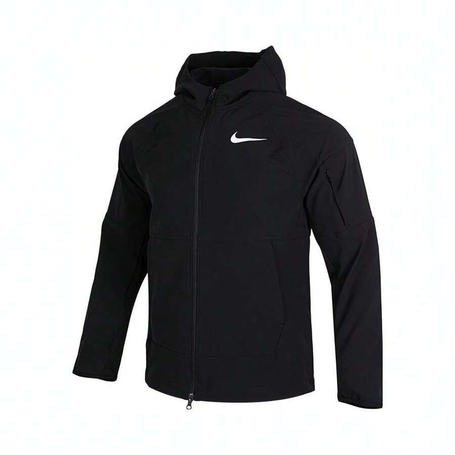 Nike 2024 Boyfriend Style 男士 AS M NP FLEX VENT MAX JKT WNTZ 编织运动连帽夹克 DQ6594-010 - 黑色 - 查看 1