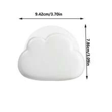 1PC Adjustable Brightness Rechargeable Cloud Night Light, 4 Brightness Options, Cute Cloud Shaped LED Night Light, Bedroom Creative Gift, Bedroom Desktop Mini Ornament Desk Lamp, Birthday Gift, New Internet Celebrity Creative Charging Cute Cloud Night Light