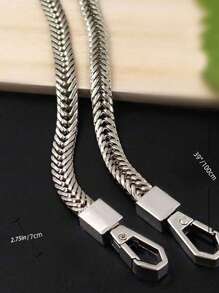 蛇骨链单肩包带金属链环时尚配饰圣诞礼物感恩节礼物 - 彩色 - 查看 5