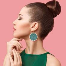 200 Stücke unfertige runde Holz Ohrringe - Erstellen Sie Ihr eigenes einzigartiges Boho-Stil Schmuckstück mit Do-it-Yourself Bastelbedarf für handgemachte Accessoires