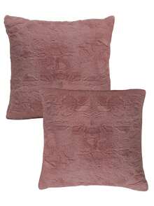 Home Elephant 2-Piece Soft And Padded Decorative Cushions - 淺粉色 - 查看 1