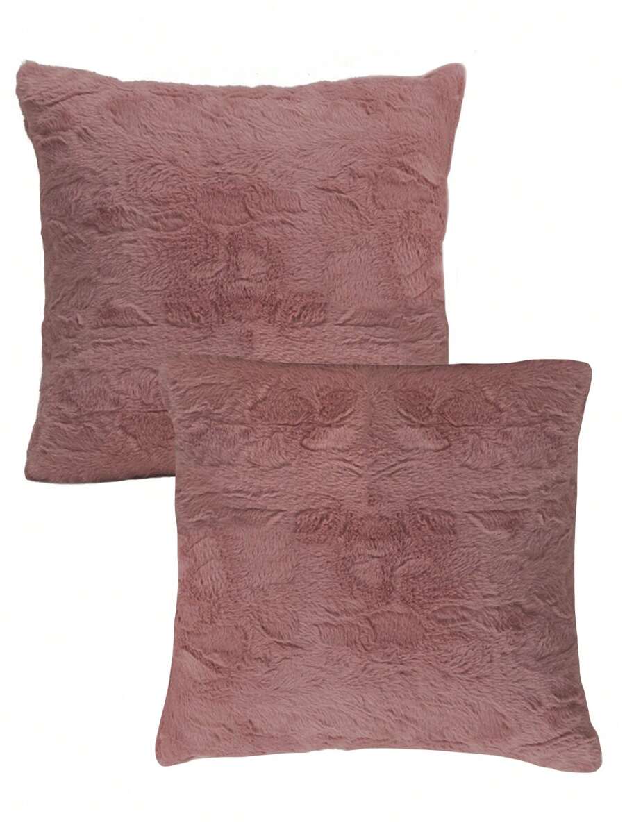 Home Elephant 2-Piece Soft And Padded Decorative Cushions - 淺粉色 - 查看 1
