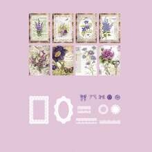 Gói 40 đồ trang trí cổ điển không dính, nhãn dán khung ren và ruy băng thanh lịch, trang trí album nhật ký & thiệp chúc mừng tự làm, chất liệu polyester có thể tái sử dụng, bề mặt mịn, hình dạng bất đối xứng, quà tặng văn phòng phẩm cho bạn bè - Nhiều màu - Xem 18