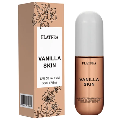 1 Botella de 50ml de Bruma de Fragancia de Vainilla, Spray de Fragancia para Body y Cabello, Diseño Compacto y Portátil Adecuado para Frescura en Movimiento, Aroma Unisex Apropiado para Todas las Ocasiones
