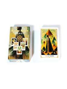 1 套月亮塔罗牌棋盘游戏卡、派对游戏卡牌 - 彩色 - 查看 3