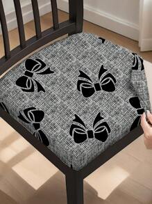 1/2/4/6pcs Printed Square Seat Cushion Covers, Elastic Removable Washable Chair Covers For Dining Room, Kitchen - Multicolor - View 23