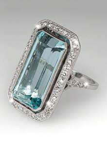 1pc Fashionable New Arrivals Embedded Light Blue Square Extra Large Cubic Zirconia Ring, Engagement Jewelry Accessory Suitable For Men And Women, Gift For Family/Friends/Lover