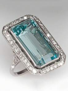 1pc Fashionable New Arrivals Embedded Light Blue Square Extra Large Cubic Zirconia Ring, Engagement Jewelry Accessory Suitable For Men And Women, Gift For Family/Friends/Lover