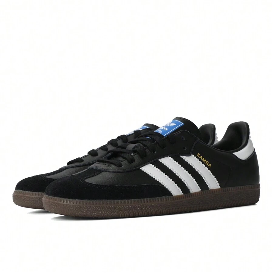 Adidas Originals 男女通用 Samba OG 经典复古休闲低帮运动鞋 B75806 - 黑色 - 查看 1