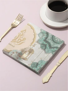 30pcs Eid Party Disposable Paper Napkins, Practical & Versatile - Multicolor - View 4