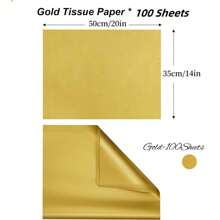 100 Sheets Kraft Tissue Paper,Brown Wrapping Tissue Paper Bulk Kraft Wrap Paper Sheets For Gift Bags Packaging Floral Filler Crafts Birthday Christmas Halloween Decor(50*35cm)